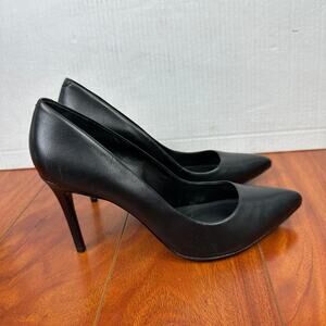 Schutz Pointed Toe Pumps Size US 10 EU 40 Black Leather